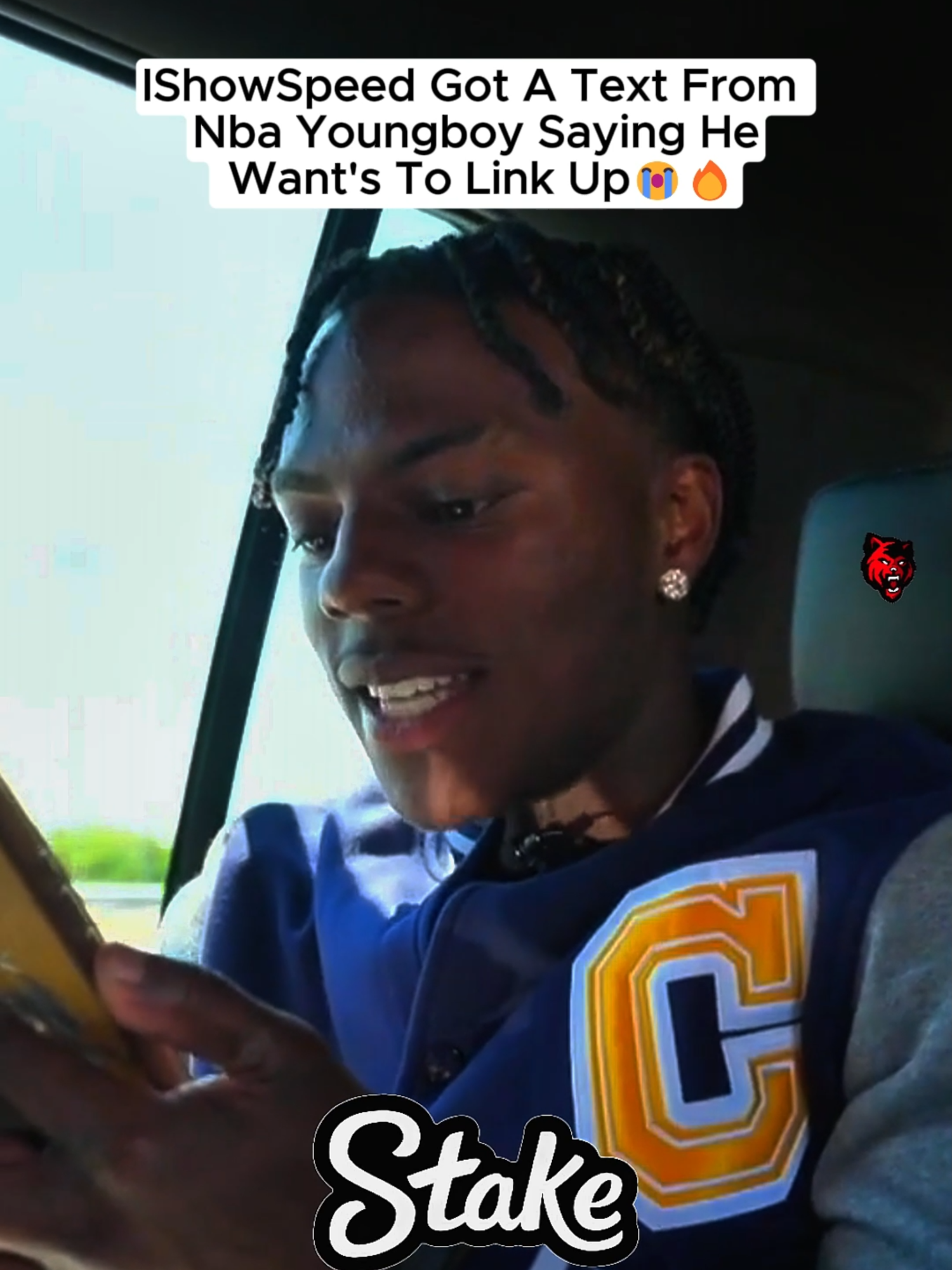 IShowSpeed Got A Text From Nba Youngboy Saying He Want's To Link Up😭🔥#ishowspeed #fyp #viral
