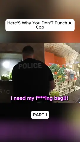 Part 1 | Here why You do not Punch a Cop #cops #police #bodycam #foryou #viralvideo 
