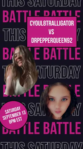 Eekkk! My first big scheduled battle is this Saturday at 8pm EST and I’m nervous!! Come cheer me on and make new friends! #fyp #battles #1anddone #letsgo 