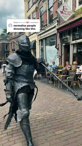 Replying to @𝓂𝒶𝒹𝓈 🎀 Armor as fashion? #eldenring #darksouls #fashion #knight #publicreaction 