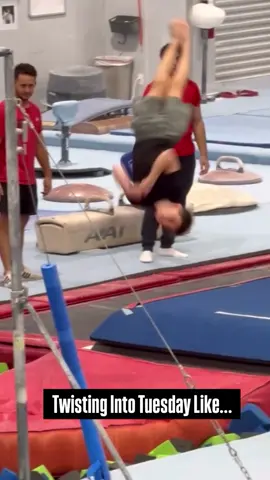 Working on my double full this week event though I didn’t land it. Progress over perfection. 💪 #gymnast #boygymnast #boysgymnastics #mensgymnastics #doublefull #doublefulltwist #flipping #progressoverperfection #braedon_flipz