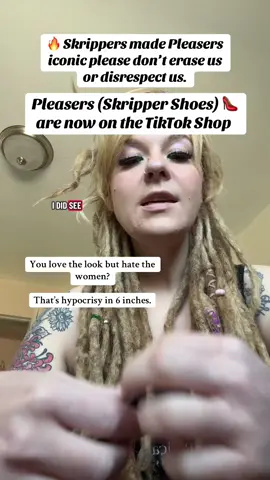 Pleasers are on the TikTok shop now and yall know I have a controversial opinion on it. Buy the pleasers @PleaserShoes #pleasers #danceshoes #dancershoes #skripperheels 