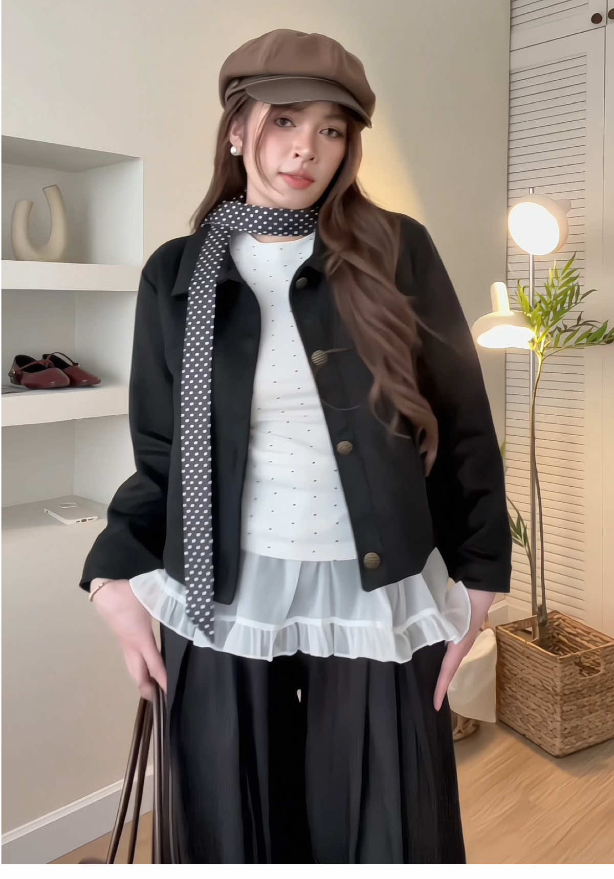 +1 áo khoác xinh mặc thu #OOTD #koreastyle #aokhoacnu #myoutfit #sanhy 