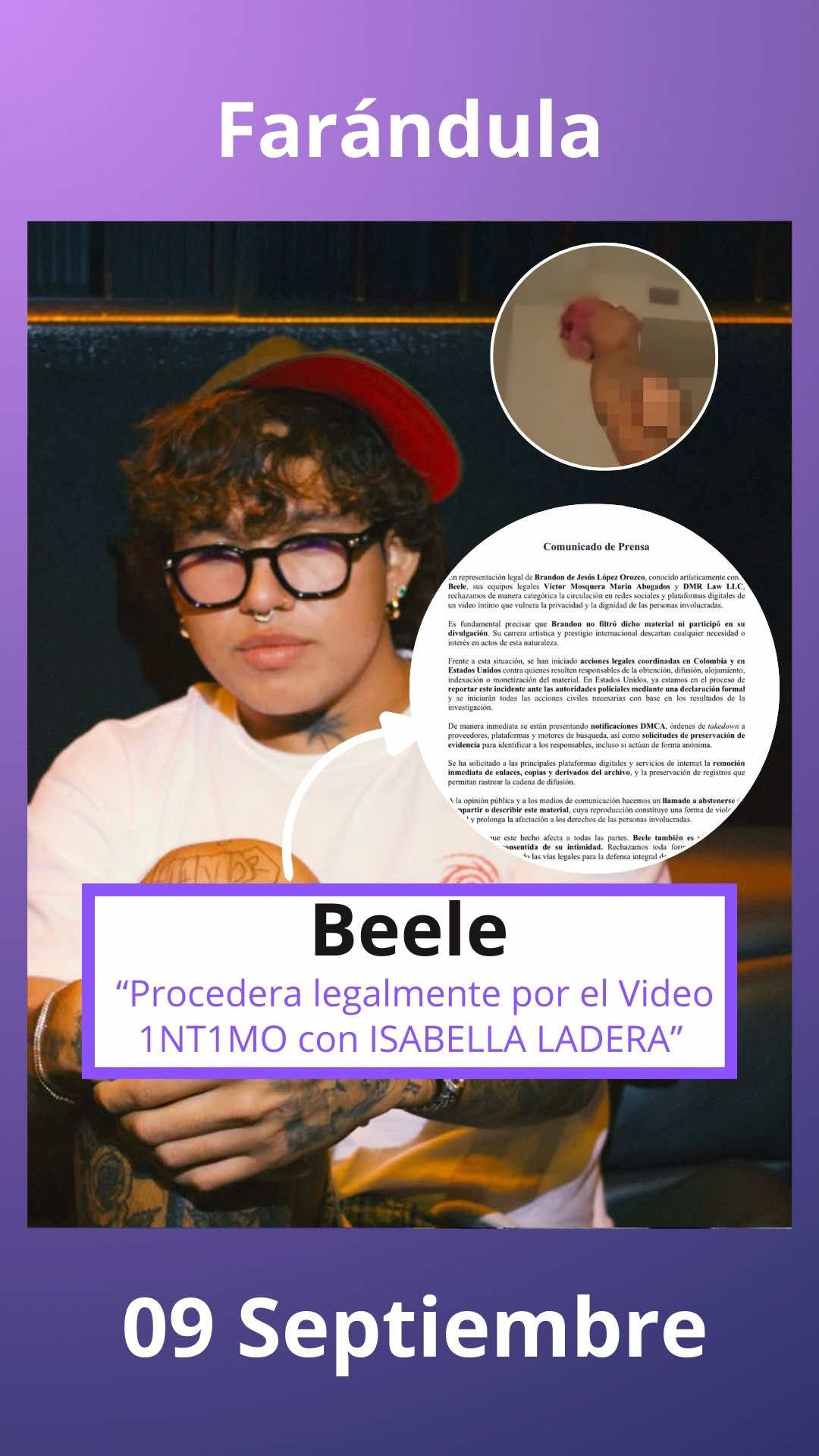 BEELE PROCEDE LEGALMENTE POR VIDEO CON ISABELLA LADERA #beele #isabellaladera 