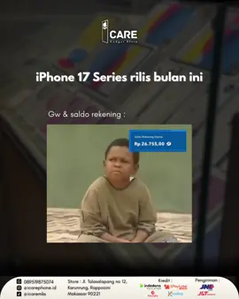 Bingung saldo segini ikut PO iPhone 17 apa beli telur gulung aja🥲 #iphone #iphone17 #iphone17promax #jualbeliiphone #iphonemurah 
