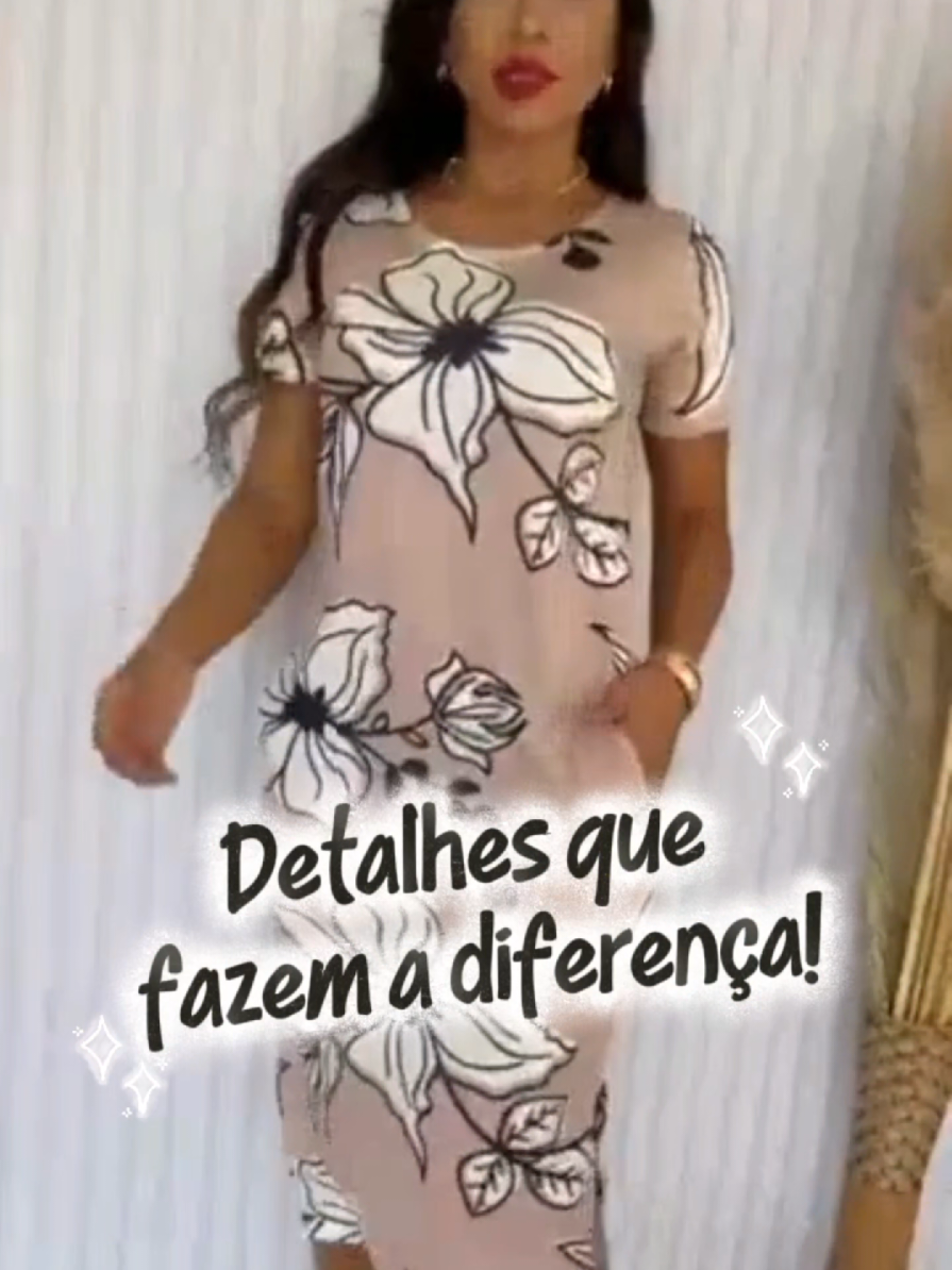 🔥 Vestido Midi Estampado, Com Fenda e Bolsos Nas Laterais, Moda Feminina/Moda Evangélica por R$30,00.  Compre na Shopee agora!⤵️ https://br.shp.ee/q1x7m0n?smtt=0.0.9