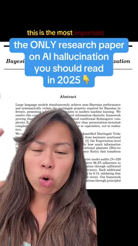 TLDR Hallucination risk can be reliably scored and (supposedly) error rates contained below a specified threshold, before LLM provides an answer. This has NOT been peer reviewed yet, but really promising research direction and toolkit will be open source soon. #ai #research #llm #chatgpt #sabrinaramonov 