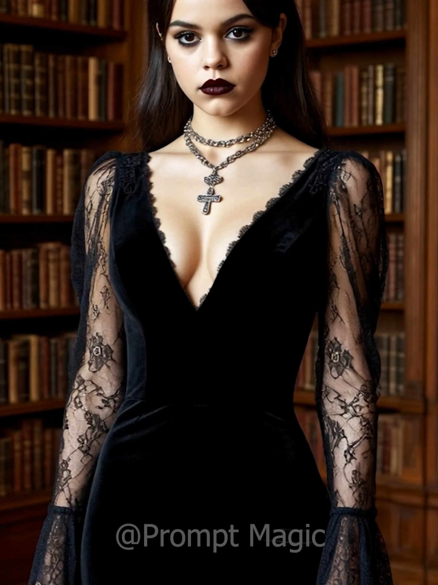 Wednsday Adams Runway #WednesdayAddams #Gothic #DarkAcademia #ModelWalk #Runway #AltFashion #Viral #Moody