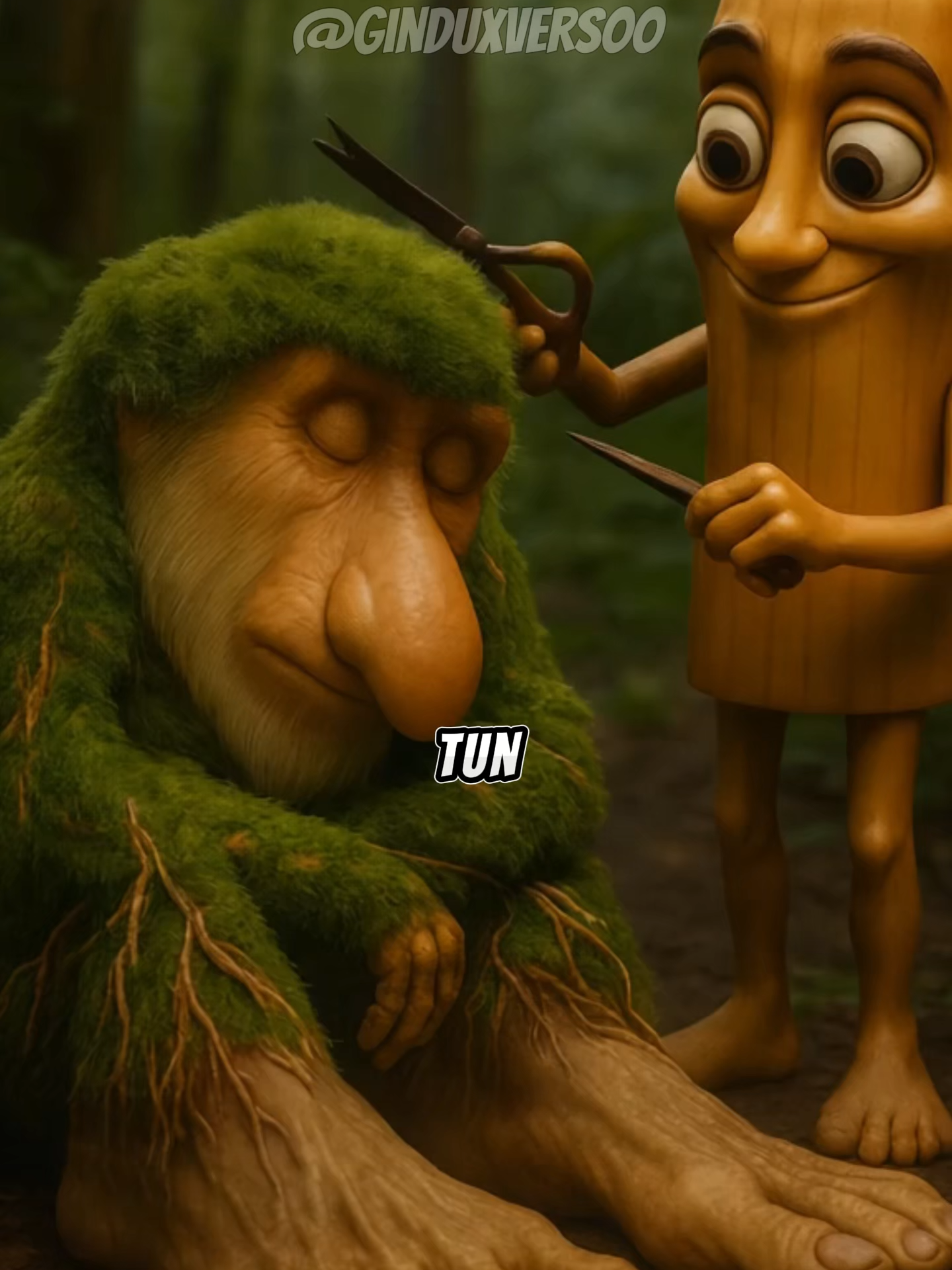 Tung Tung Sahur le Corta el Pelo a Brr Brr Patapim 😱 #pixverse #pixverseai #brainrot #memes #story