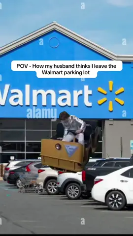 My husband really thinks I can’t leave Walmart without doing a 10-point turn  🤦‍♀️😂 #MarriageHumor #CoupleTok #POVFunny #WifeLife