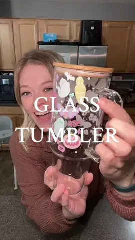 I’m so excited about my new spooky glass tumbler if you couldn’t tell!!! #glasstumbler #spookytumbler #halloweentumbler #falltumbler 