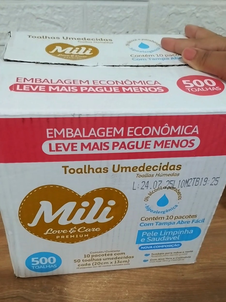 unboxing e recebido pago para minha filha 💖✨ fiz um estoque de lenços umedecidos/ toalhas umedecidas da @Emili da Mili  #unboxing #maternidade  #mililovecare #lencosumedecidos #recebidospagos 