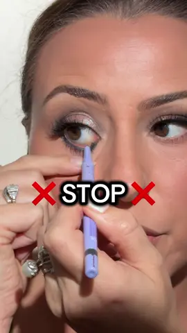 ✅‼️ SAVE THIS ✅ 🙋🏼‍♀️ if you’ve ever tugged on your under eye 😜❌❤️ #makeuphacks #makeuptips 