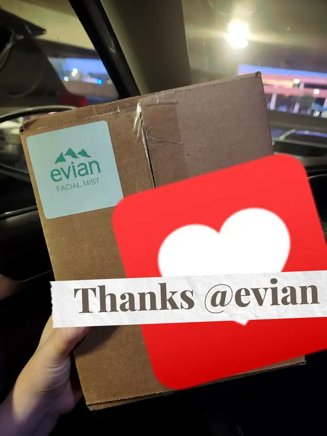 any guesses on whats in the box 📦 👀 #evian @Evian Facial Spray #newskincare 