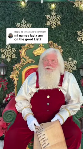 Replying to @layla calle looking for Layla today on good list. Let’s me know what name I am missing.  #christmas #goodlist #spirithalloween2025 #holiday 