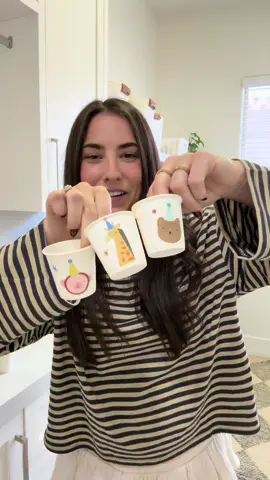 You can’t tell me these aren’t the cutest little cups ever!! #firstbirthdayideas #birthdayideas #birthdayparty #MomsofTikTok #DIY 