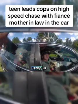 teen leads cops on high speed chase with fiancé mother in law in the car #cops #fyp #police 