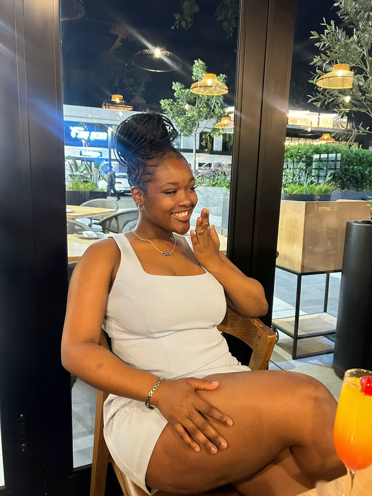 #datenight #restaurant #OOTD #Outdoors #minidress 