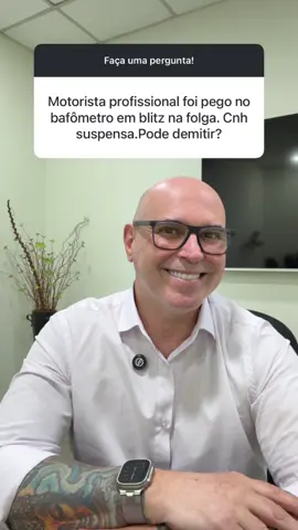 Não se pode dizer que o empregado não tinha ciência de que a suspensão de sua habilitação para dirigir levaria à dispensa por justa causa, pois a função de motorista profissional demanda conhecimento das leis de trânsito e de suas consequências jurídicas.Veja a decisão do processo n. RR-287-93.2016.5.09.0658.#leis #avisoprevio #justacausa #FGTS  #horasextras                        