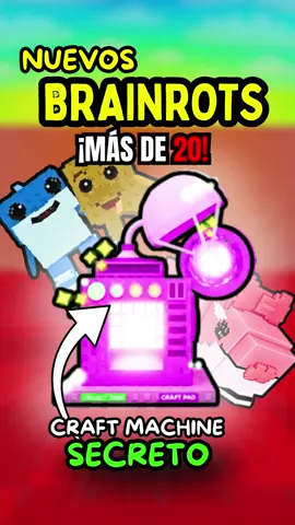 GUÍA: Todos los NUEVOS BRAINROTS de la CRAFT MACHINE #robloxfyp 