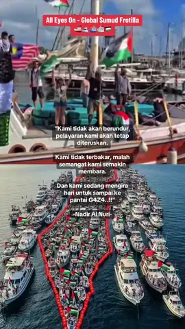 Selamat berlayar para pejuang. Allah bersama kalian. Doa kami mengiringi, semoga kalian dilindungi dan dimenangkan 🤲🤲 #sumudnusantara #breakthesiege #nusantaraforgaza