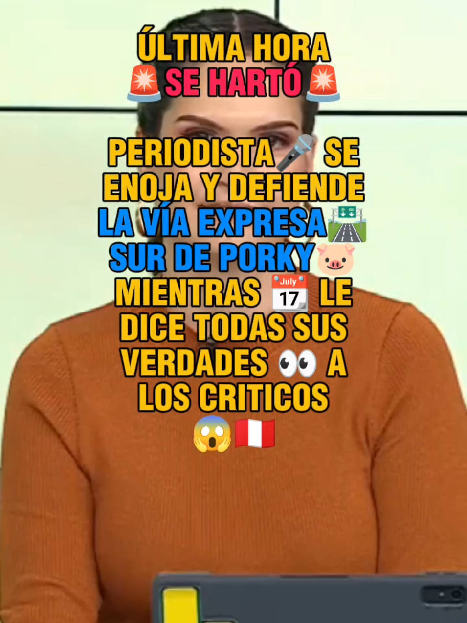 PERIODISTA🎤 DEFIENDE LA VÍA EXPRESA SUR🛣️ DE PORKY🐷😱🇵🇪 #parati #fyp #rafaellopezaliaga #alcalde #lima 