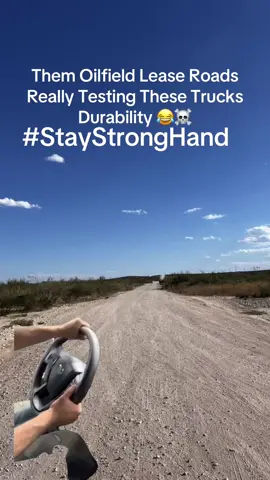 Oilfield Lease Roads A Little Bumpy.. Get to Location missing a rim and needing a chiropractor 😂☠️#StayStrongHand #fyp #trending #bluecollar #oilfield  