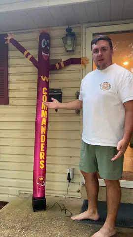 I leave him alone with my debt card for one minute and he gets this thing. He does love NFL football and Commanders football. #nfl #decoration #commanders #footballseason 