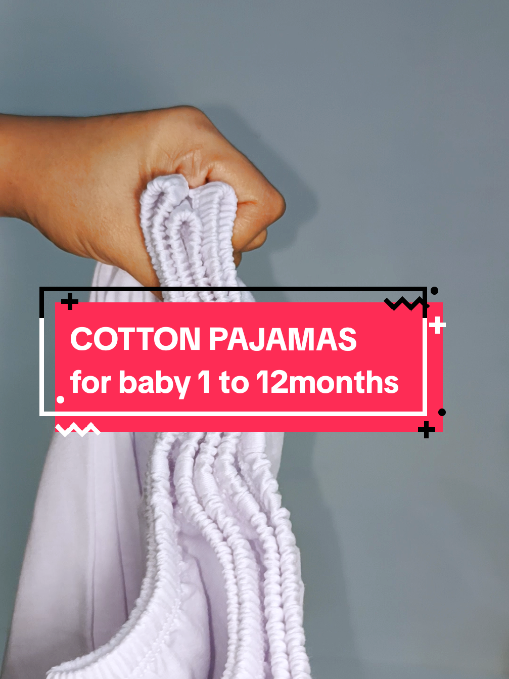 3pcs Set Cotton Pajamas for babies 1-12 months👶💯 #babypajamas #babyessentials #babysleepwear #musthaveforbabies #whitebabypajamas 