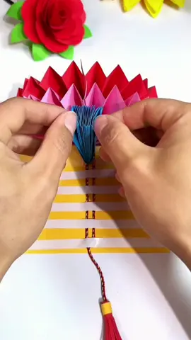 The Spring Festival is here, and the colorful lanterns are lit up #NewYearCraft #Parent-ChildCraft #NewYearLanter 