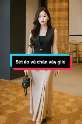 Sét áo và chân váy gi-lê sang trọng và lịch lãm #thoitrang #xuhướng #viral #model #thoitrangnu  @PhuongLinhshop 