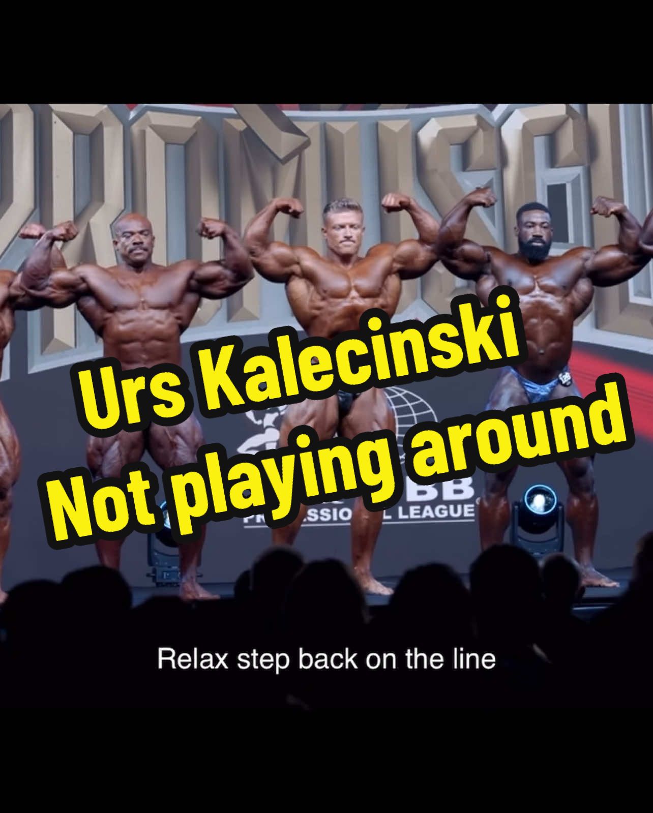Open class Urs Kalecinski isn’t playing around  #urskalecinski #mrolympia #classicphysique #bodybuilders 