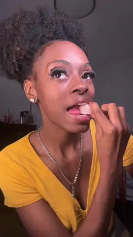 my first time eating these 😌 #fyp 