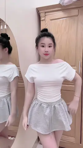 Áo Trễ Vai Cộc Tay Nữ #aotrevai #aotrevainu #thoitrangnu #xuhuongtiktok 