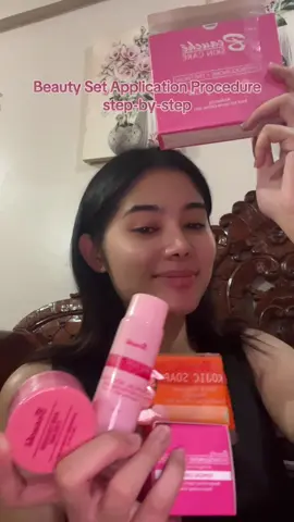 4-step glow: simple, easy, radiant, you 🌸💖🎀 #BeaucheInternational #BeaucheTheRightSkinCare #BeaucheStrongerAt19 #CheToribioDelosReyes #BeaucheSkinCareForAll