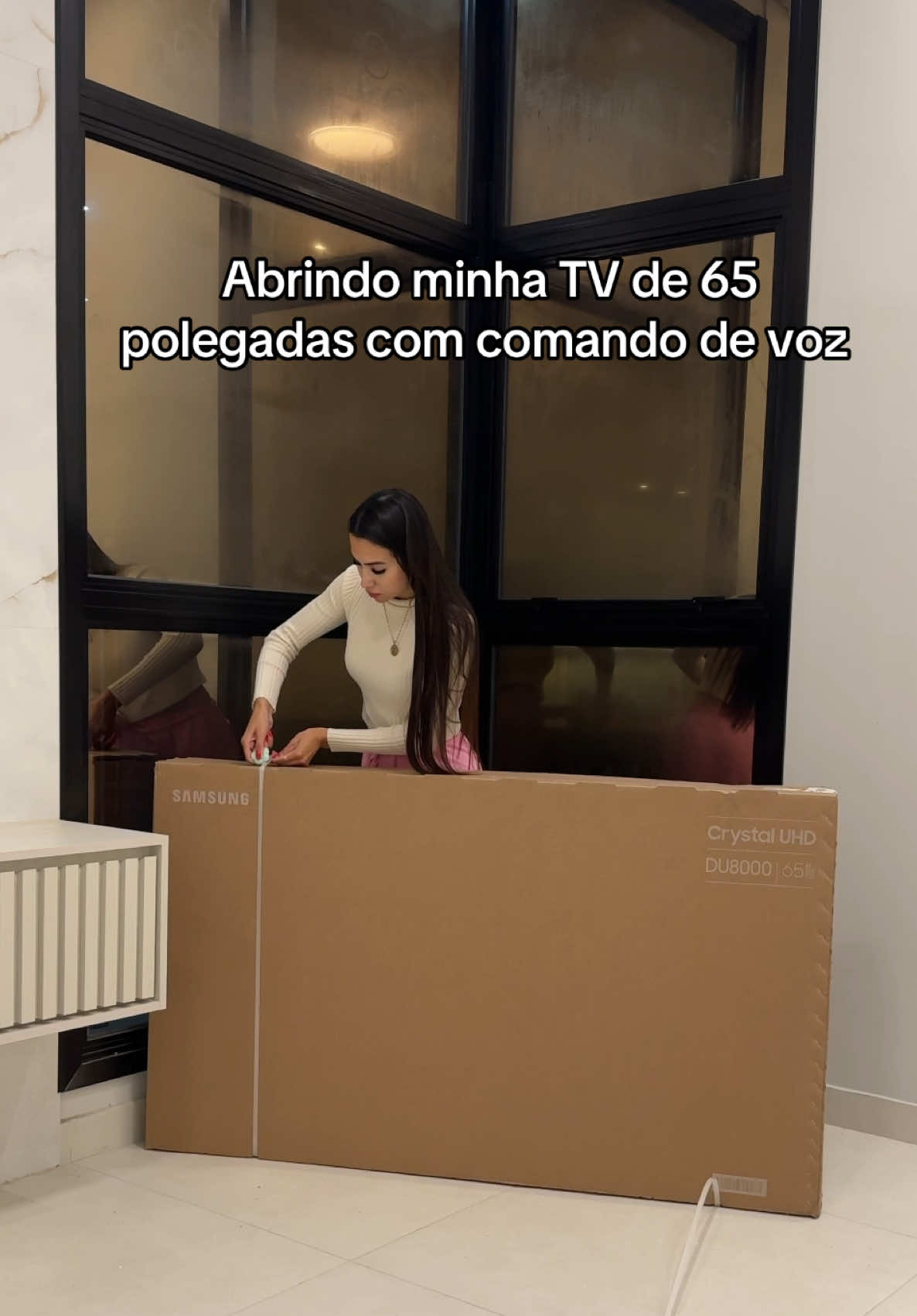 Comprei a TV pra sala com comando de voz, dá pra conectar na Alexa 