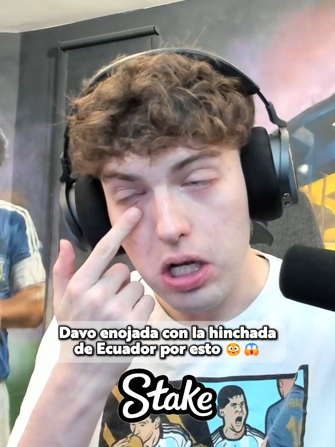 Davo enojadisimo por esto en Argentinna vs Ecuador 😳😱 #reaccion #argentina #ecuador #futbol #davoxeneize