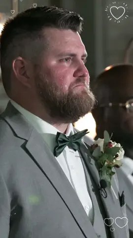 The reactions every girl dreams of.#wedding #cry #firstlook #husbandwife #weddingtiktok #Love 