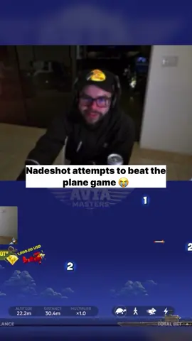 Nadeshot attempts to beat the plane game 😭