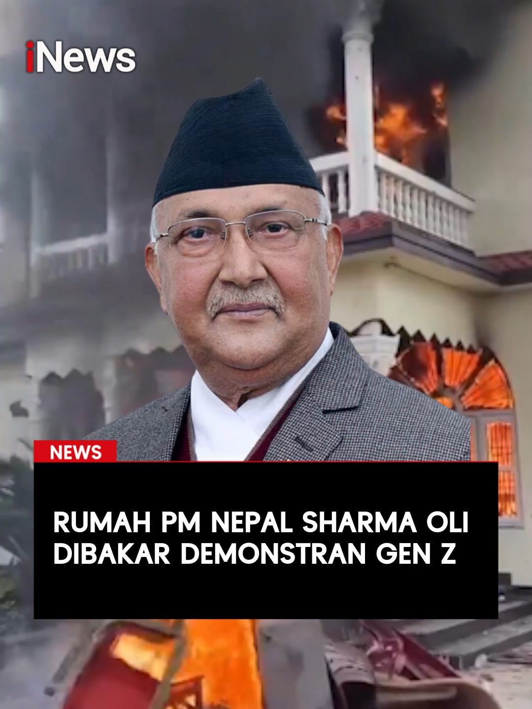 Gelombang protes antikorupsi yang dipimpin Gen Z di Nepal memuncak dengan aksi pembakaran gedung parlemen dan rumah para pejabat tinggi, termasuk kediaman PM KP Sharma Oli. Rumah Oli di Kathmandu hangus pada Selasa (9/9/2025), hanya beberapa jam sebelum ia mengumumkan mundur. Presiden Ram Chandra Poudel juga ikut mengundurkan diri setelah rumahnya diserbu dan dibakar massa. Baca Selengkapnya di sini:  https://www.inews.id/news/internasional/nepal-kacau-kediaman-pm-kp-sharma-oli-diserbu-demonstran-para-menteri-dievakuasi/1 #NepalProtests #Viral #GenZ #Demo #Internasional #Terkini #PMSharmaOli #GedungParlemen #Viral