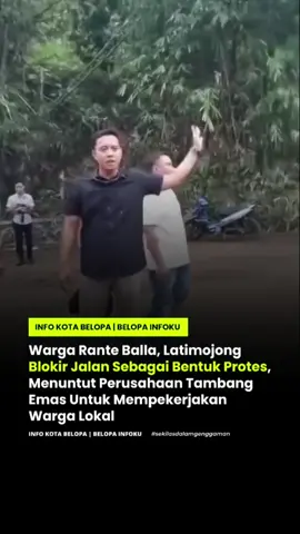 Warga Rante Balla, Kecamatan Latimojong, Kabupaten Luwu, blokir jalan sebagai bentuk protes, menuntut perusahaan tambang emas untuk mempekerjakan warga lokal. Selasa, 09/09/2025 🎥 Fb: Alto Sarjoni Rante #ranteballa #latimojong 