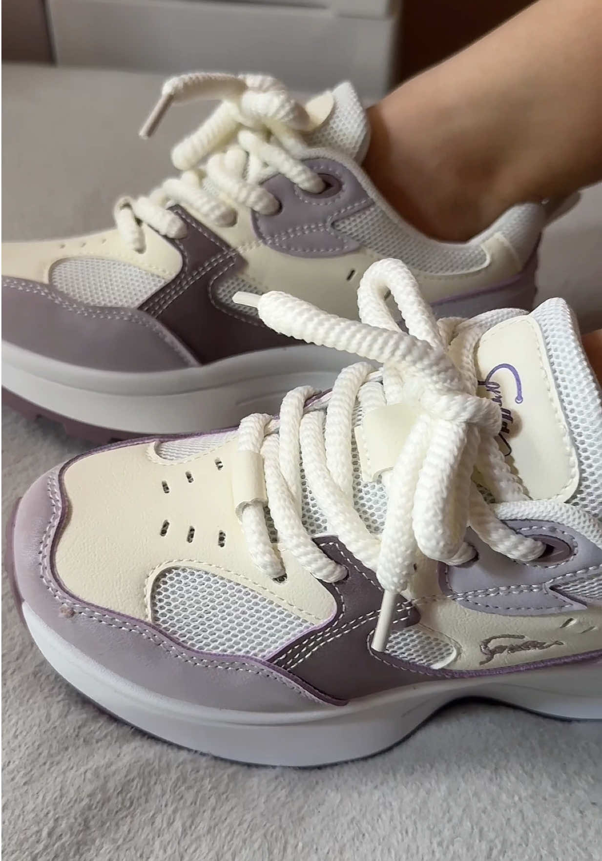 COROLLA Sneakers Rubber Shoes For Women 4CM Heel Height School Shoes #COROLLA #Sneakers #RubberShoes #Fyp #Trending 