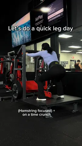 Hammy day!! Try this hamstring/ leg workout next time you’re in a time crunch! Did this in a little bit less than an hour. #workoutroutine #workoutwithme #hamstrings 