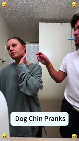 Have you ever tried the dog chin prank?🤪🤪#prank #funny #usa #play #scarecam 