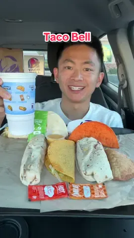 Trying @tacobell Decades Menu Items 🔥 #tacobell #mukbang #asmr #foodreview #eating 