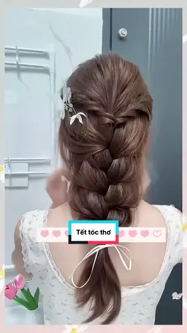 Tết kiểu nàng thơ này xinh lắm nha nàng ơi #kieutocdep #hairstyle #hairtutorial #xuhuong 