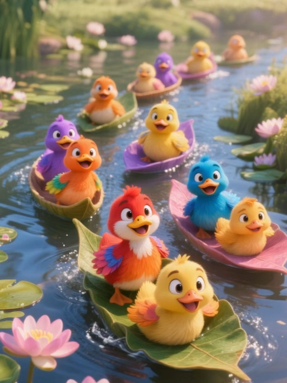 Vịt con vui vẻ #kenhchotre #tiktokkids #ducksoftiktok #cartoon #hoathinh 