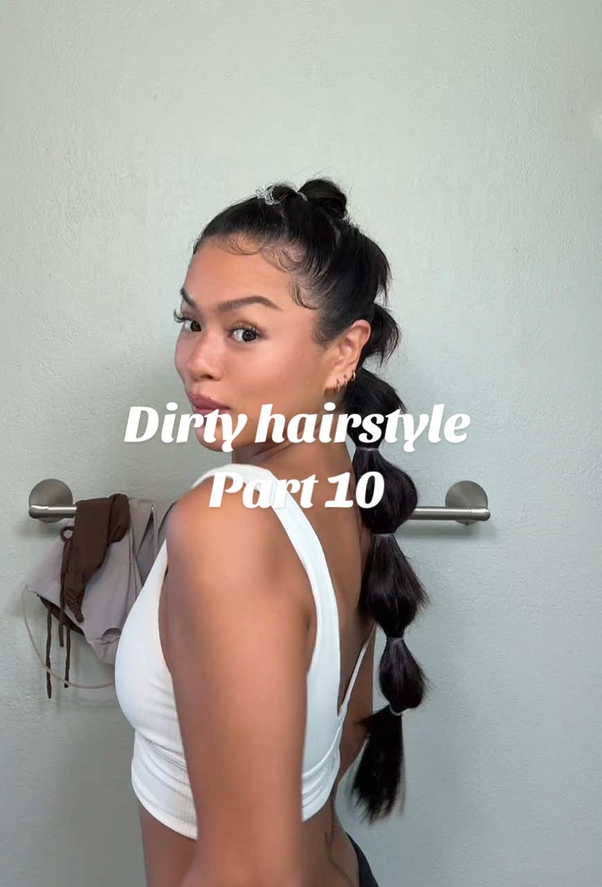 Dirty hairstyle part 10💇🏽‍♀️🫧 #hairtok #hairstyle #longhair #dirtyhairstyle #tutorial 