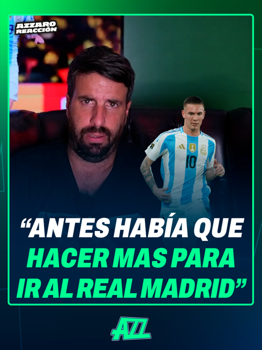 Siento que hasta hace no mucho tiempo, había que hacer bastante más para irse al Real Madrid Mirá mi reacción completa en @Azz  #Mastantuono #RealMadrid #Argentina #fútbol #Selección 