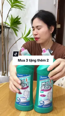 Nước tẩy bồn cầu Mua 3 tặng thêm 2 đang quá rẻ ạ. Các bác mua ở giỏ hàng nha. #tayboncau #nuoctayboncau #tayruaboncau 